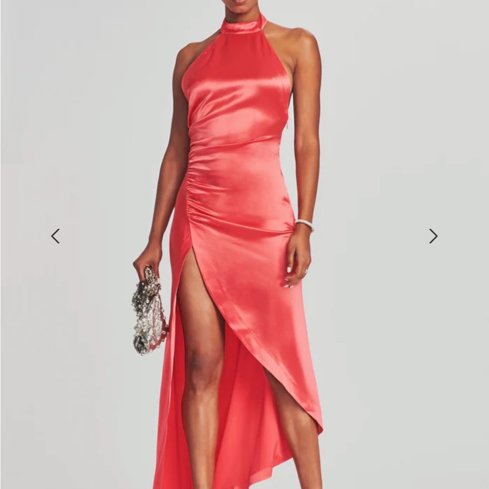 Retrofete Sabrina Dress in Coral